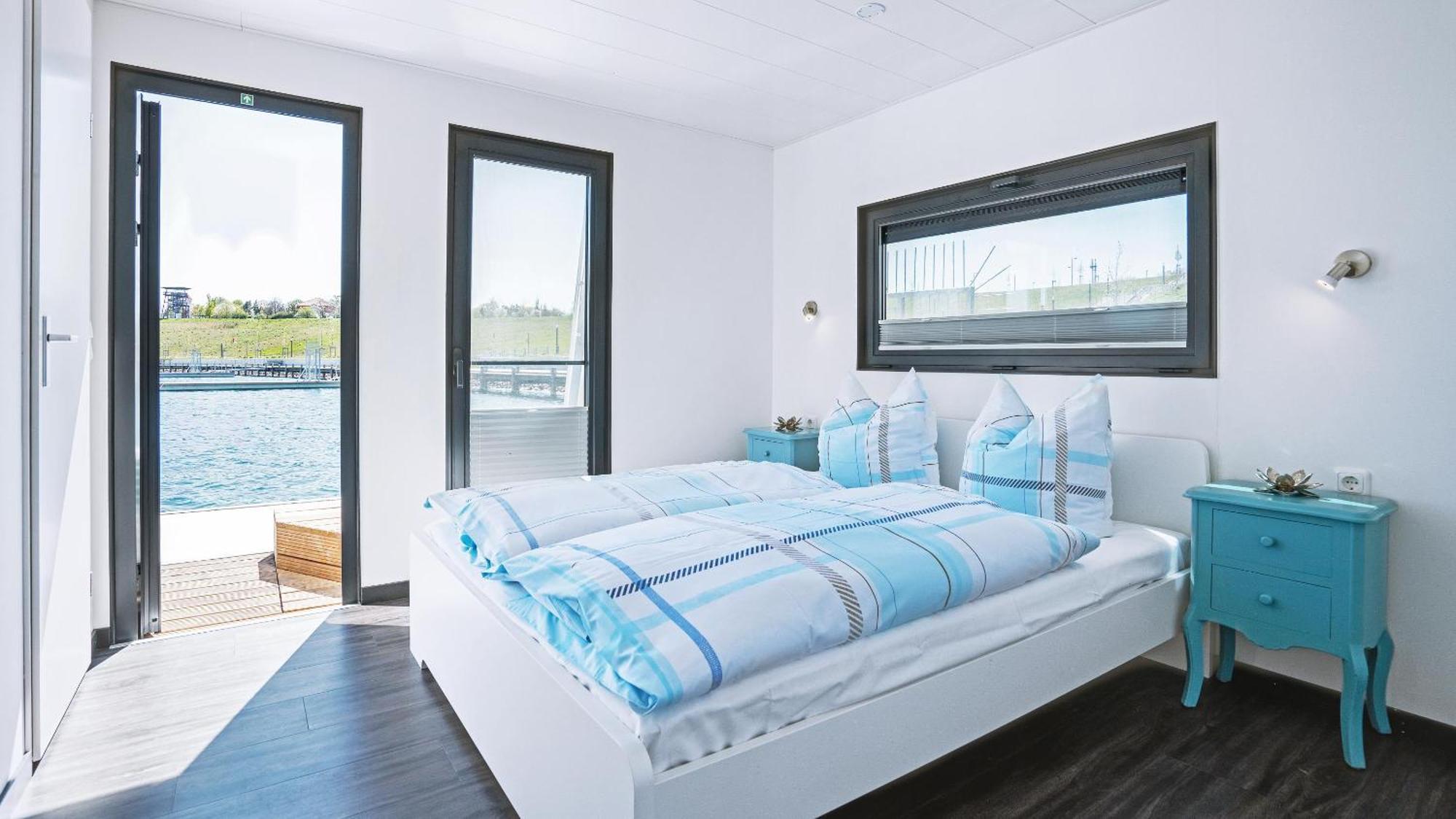 Geiseltalsee Hausboot - Floating House - Hausboot Junior Braunsbedra Zewnętrze zdjęcie