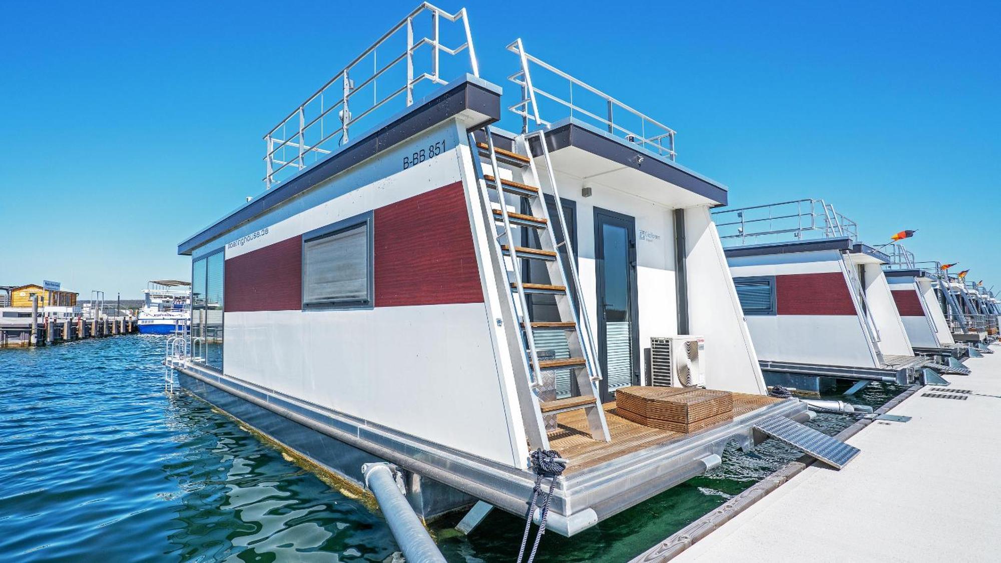 Geiseltalsee Hausboot - Floating House - Hausboot Junior Braunsbedra Zewnętrze zdjęcie